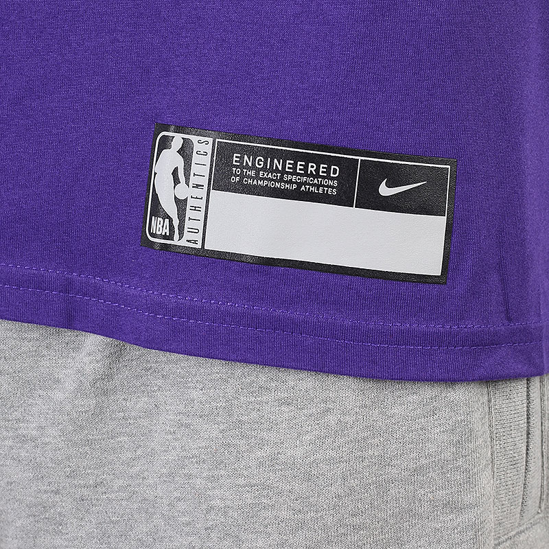 мужская фиолетовая футболка Nike Los Angeles Lakers Dri-FIT NBA T-Shirt DA5925-547 - цена, описание, фото 4
